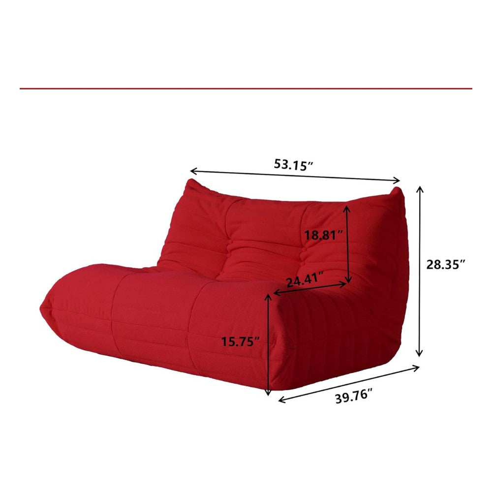 Muku Boucle Sofa Chair (Red)
