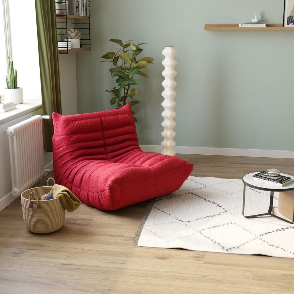 Muku Boucle Sofa Chair (Red)