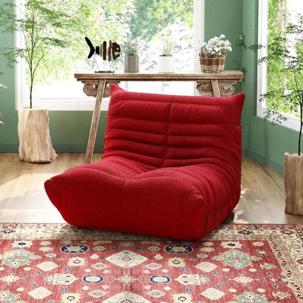 Muku Boucle Sofa Chair (Red)