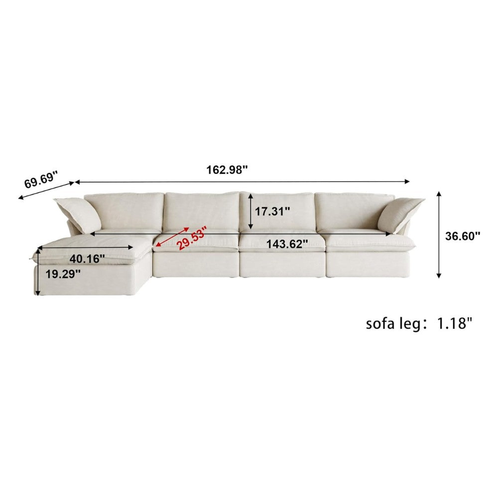 Sabi Modular Boucle Sofa (Beige)