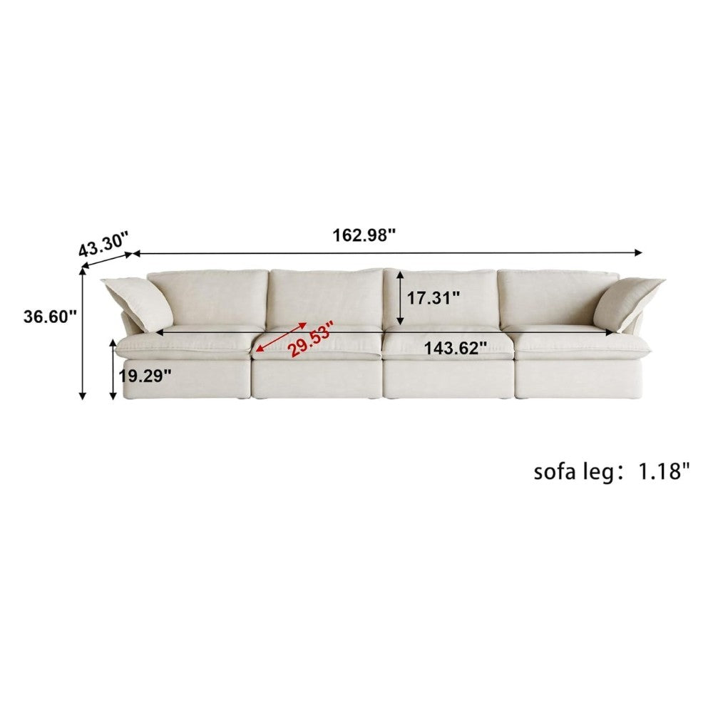 Sabi Modular Boucle Sofa (Beige)