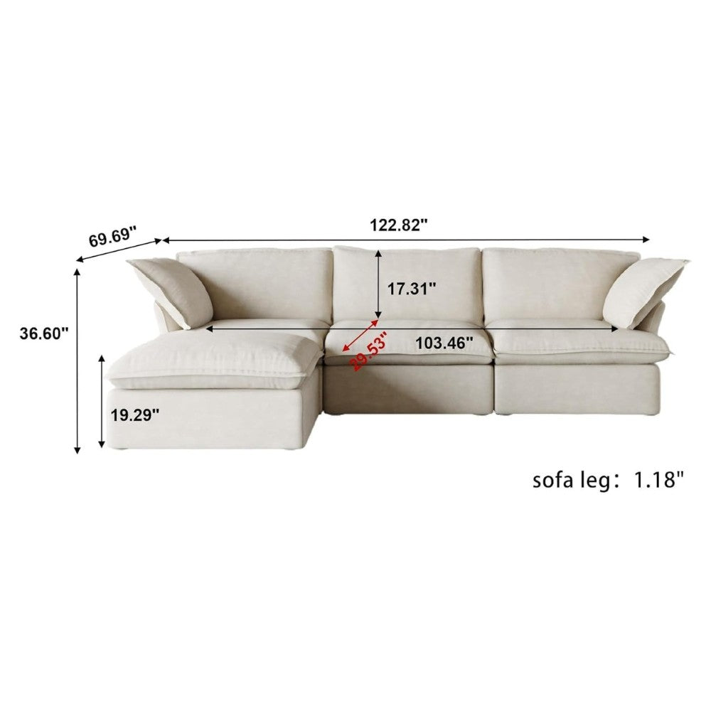 Sabi Modular Boucle Sofa (Beige)
