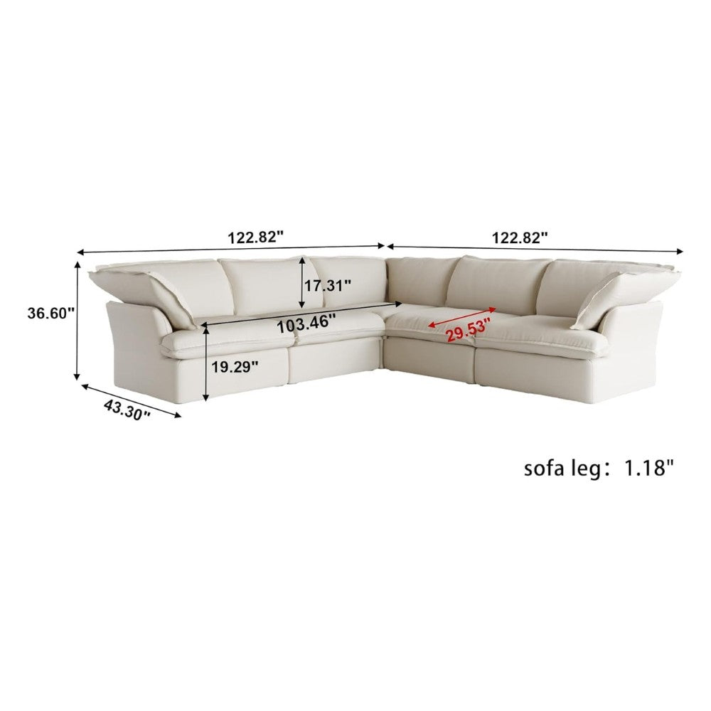 Sabi Modular Boucle Sofa (Beige)