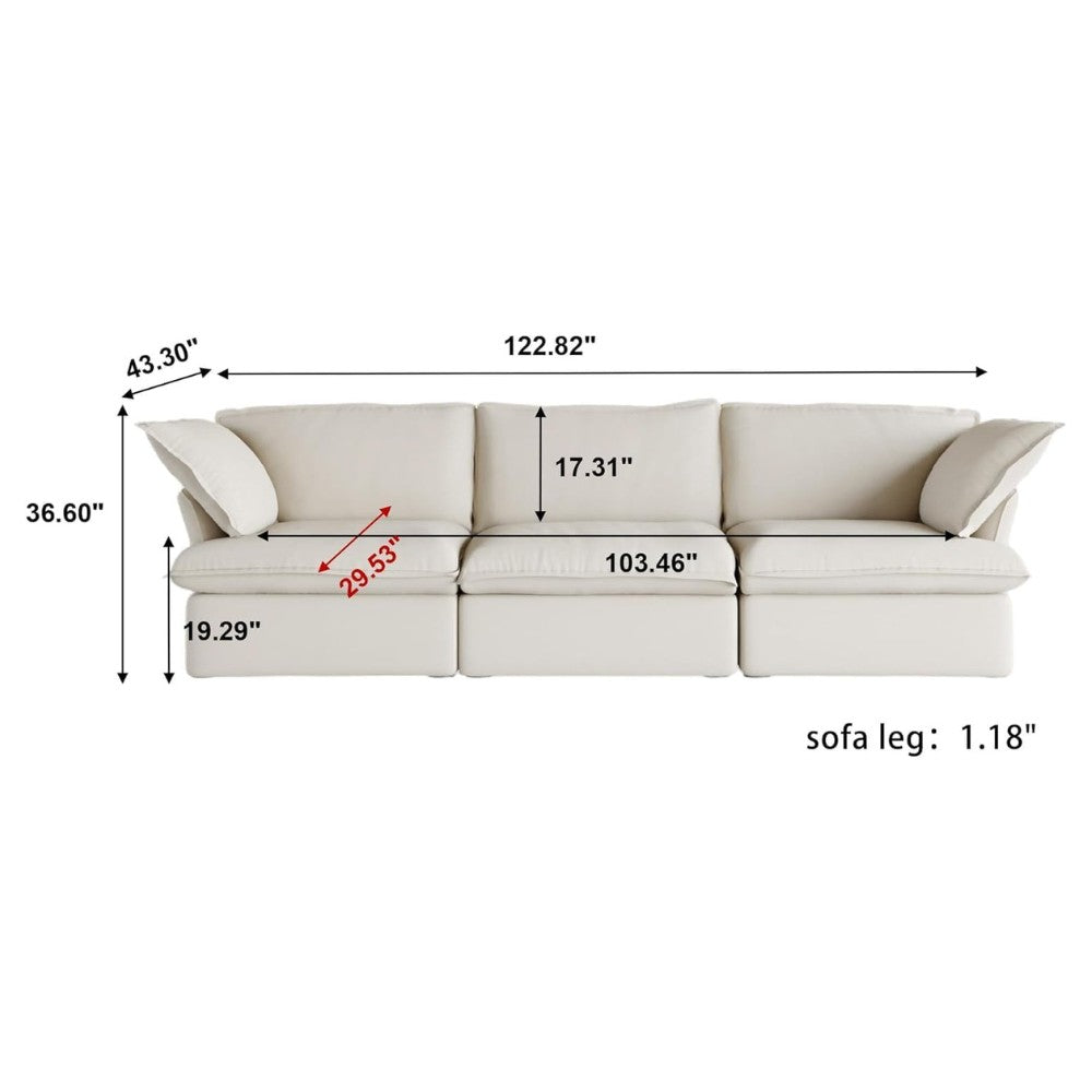 Sabi Modular Boucle Sofa (Beige)