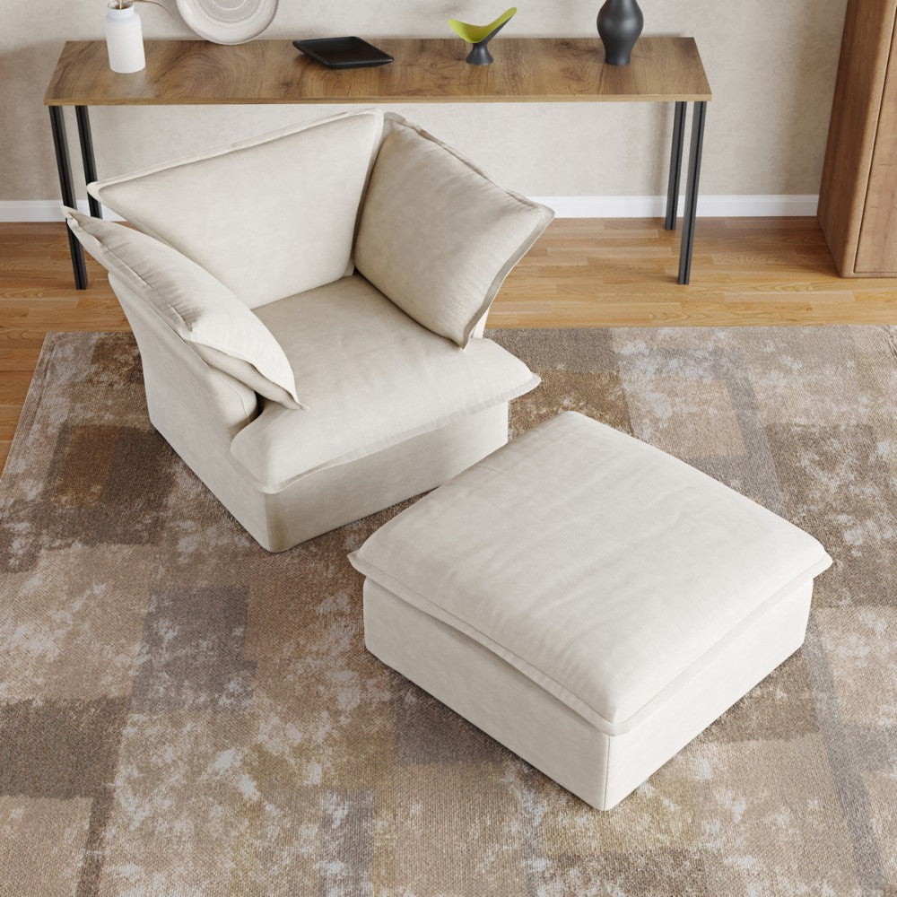 Sabi Modular Boucle Sofa (Beige)