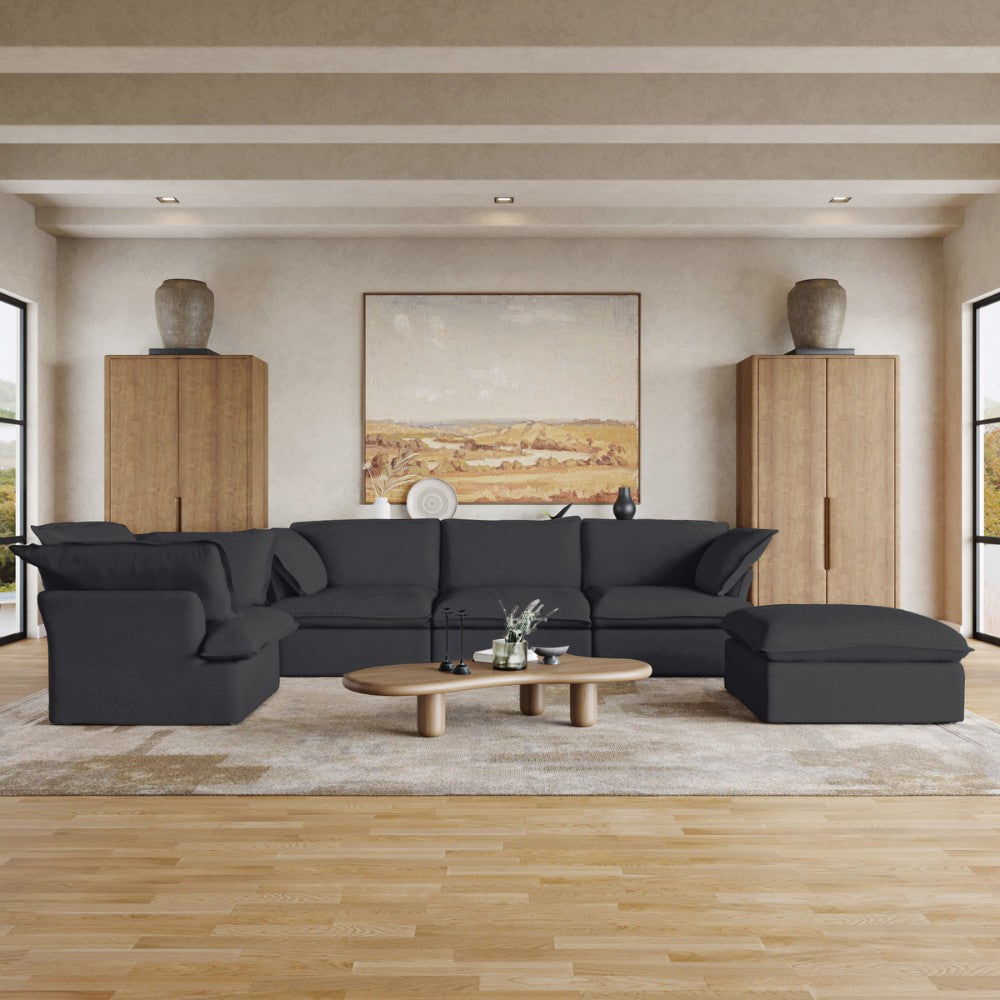 Sabi Modular Boucle Sofa (Black)