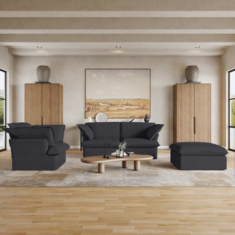 Sabi Modular Boucle Sofa (Black)
