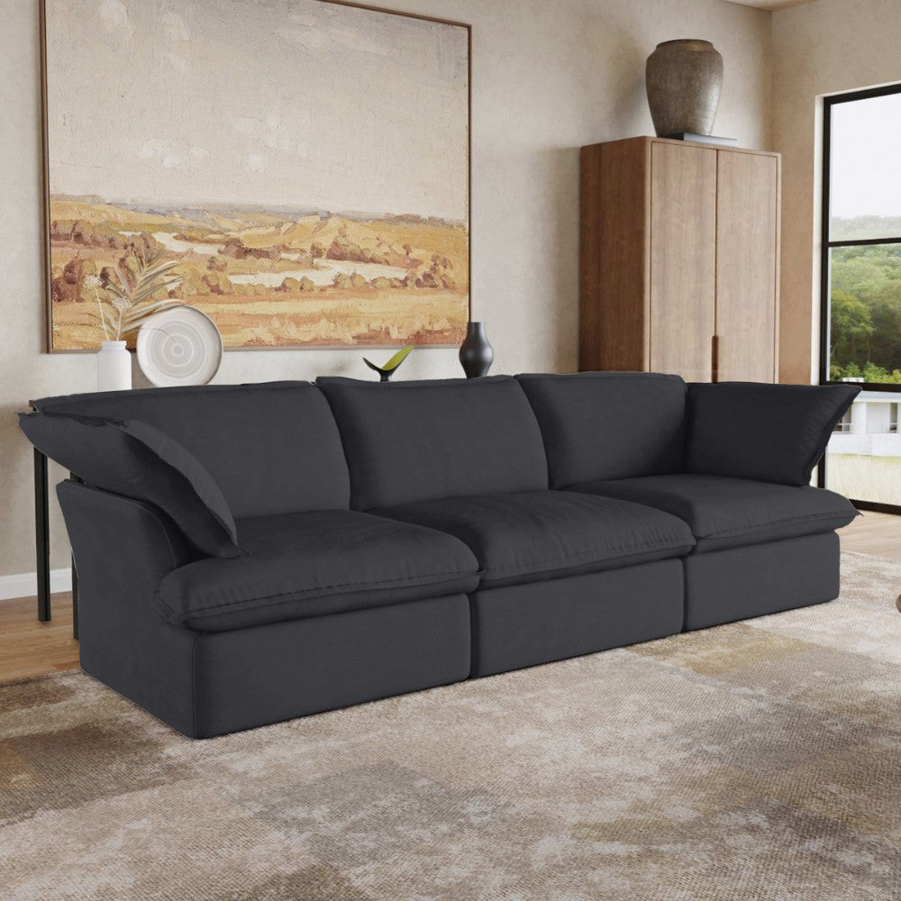 Sabi Modular Boucle Sofa (Black)