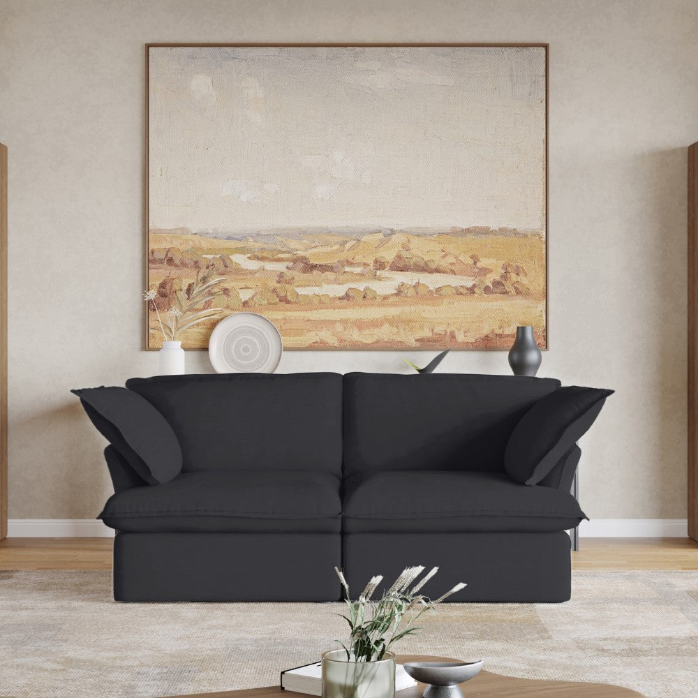 Sabi Modular Boucle Sofa (Black)