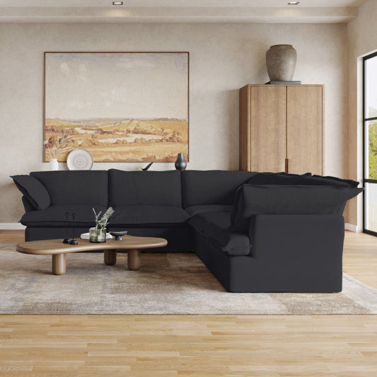 Sabi Modular Boucle Sofa (Black)