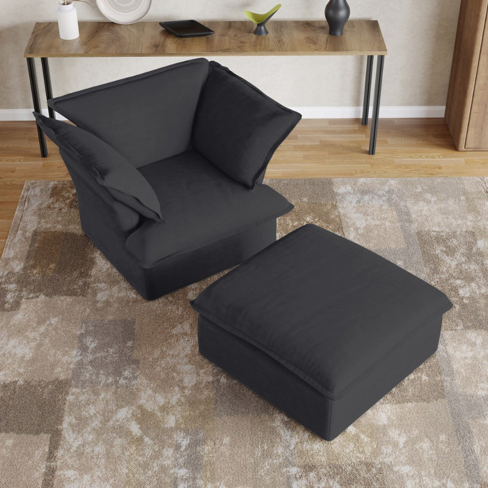 Sabi Modular Boucle Sofa (Black)