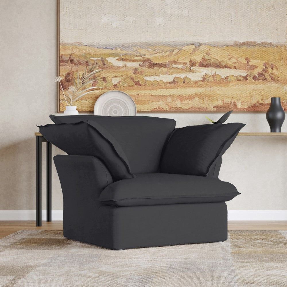 Sabi Modular Boucle Sofa (Black)