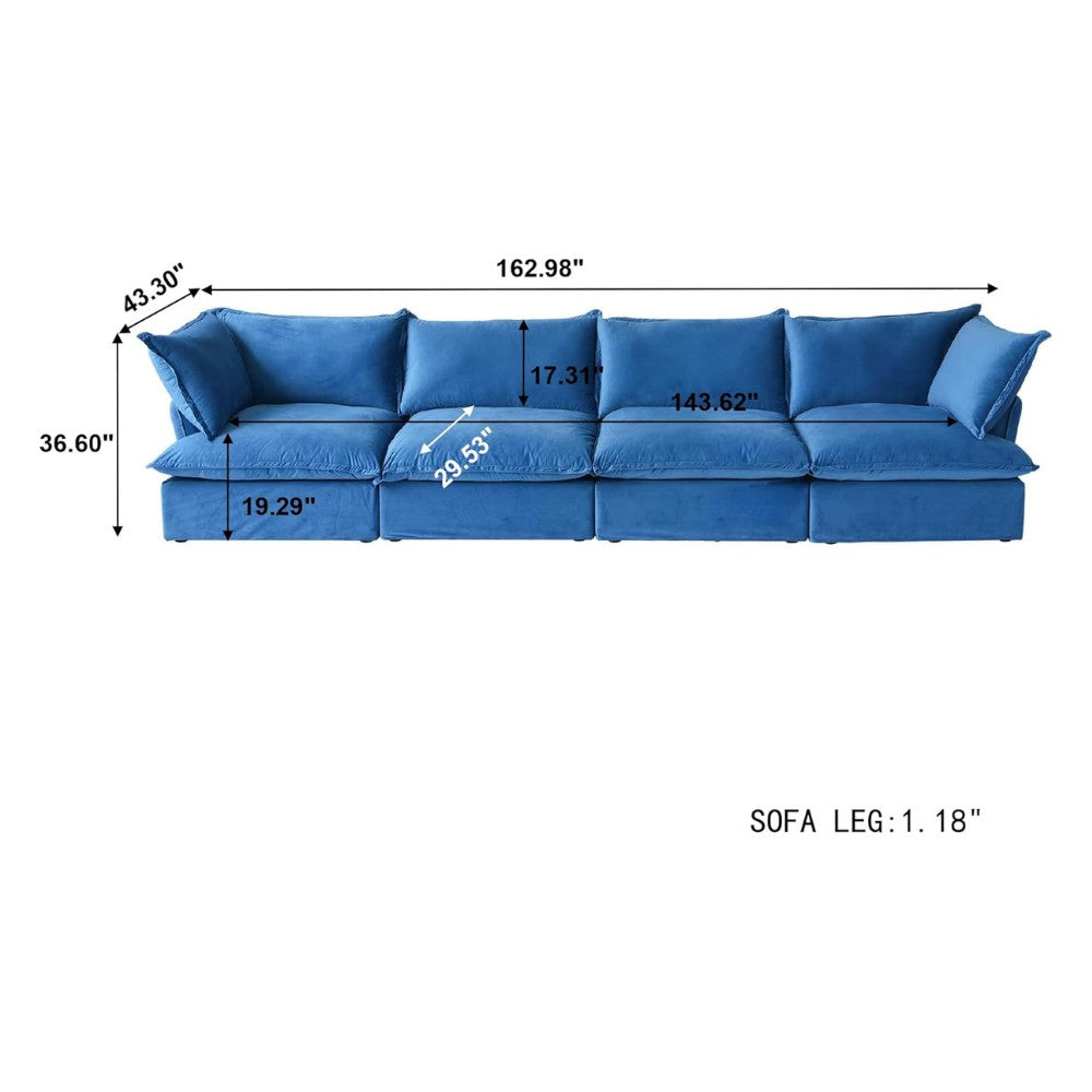 Sabi Modular Boucle Sofa (Blue)