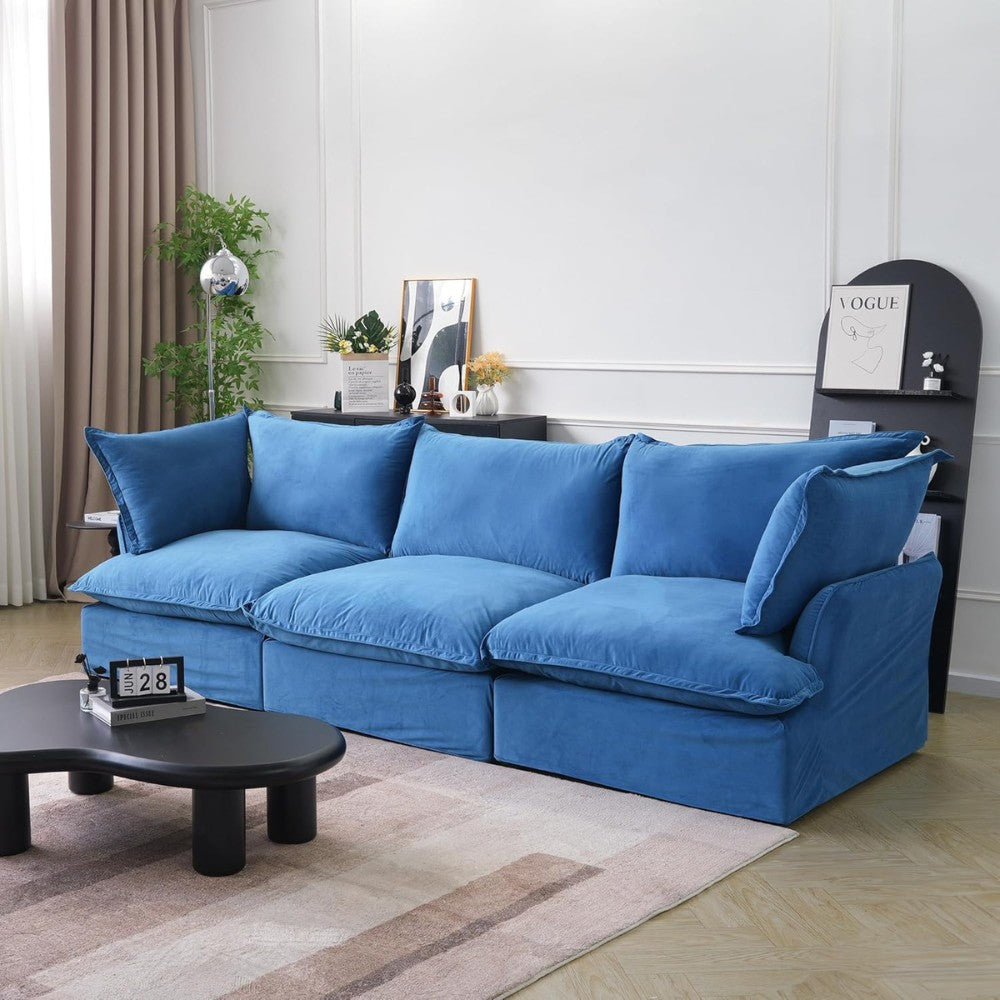Sabi Modular Boucle Sofa (Blue)