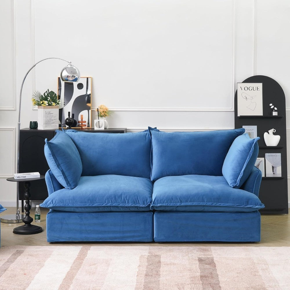 Sabi Modular Boucle Sofa (Blue)