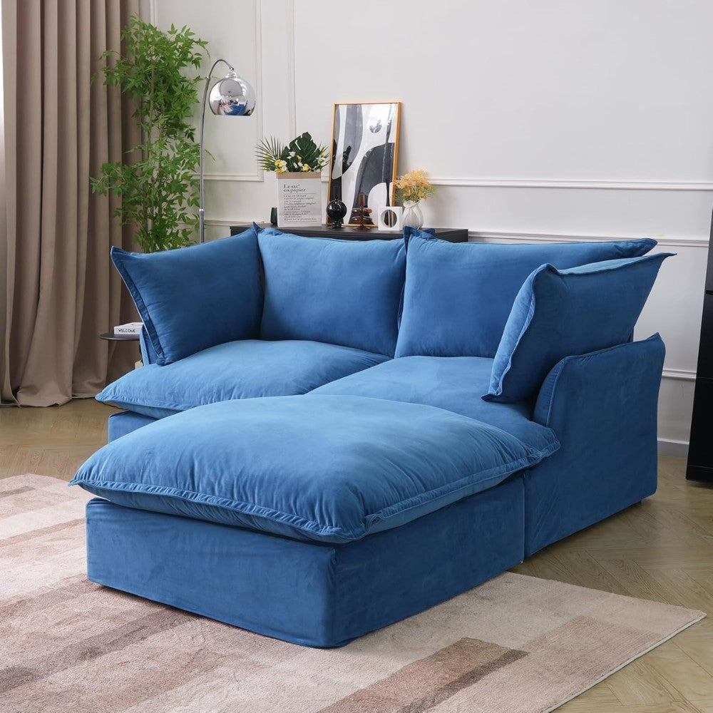 Sabi Modular Boucle Sofa (Blue)
