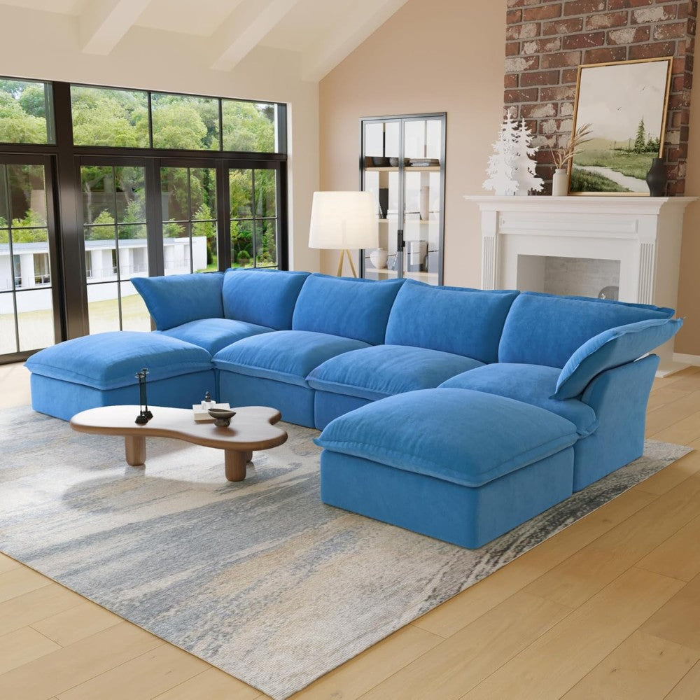 Sabi Modular Boucle Sofa (Blue)