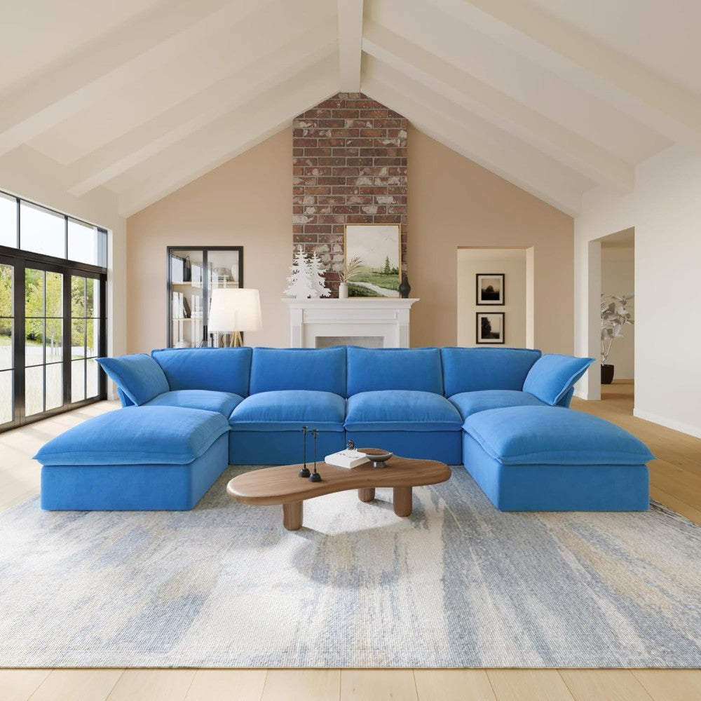 Sabi Modular Boucle Sofa (Blue)