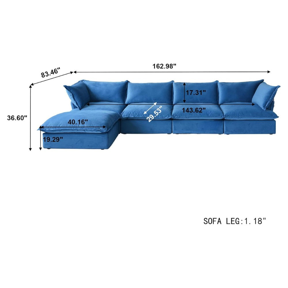 Sabi Modular Boucle Sofa (Blue)