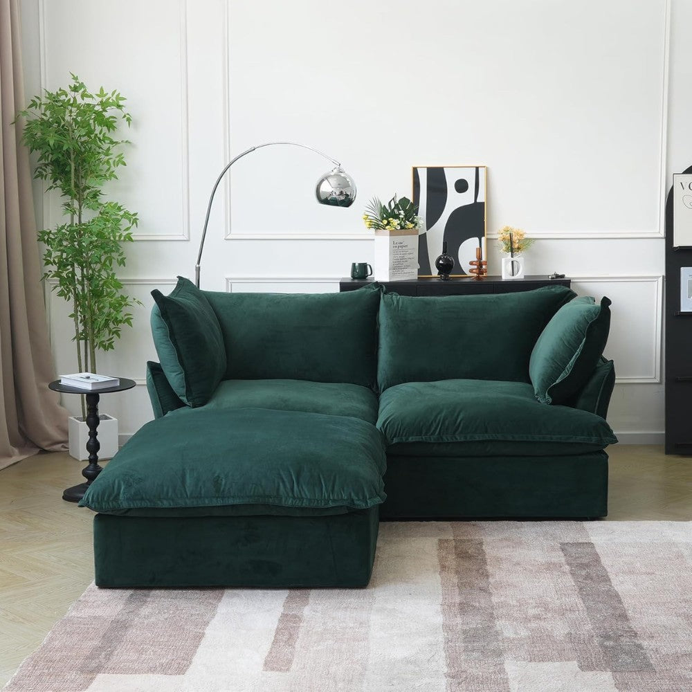 Sabi Modular Boucle Sofa (Green)