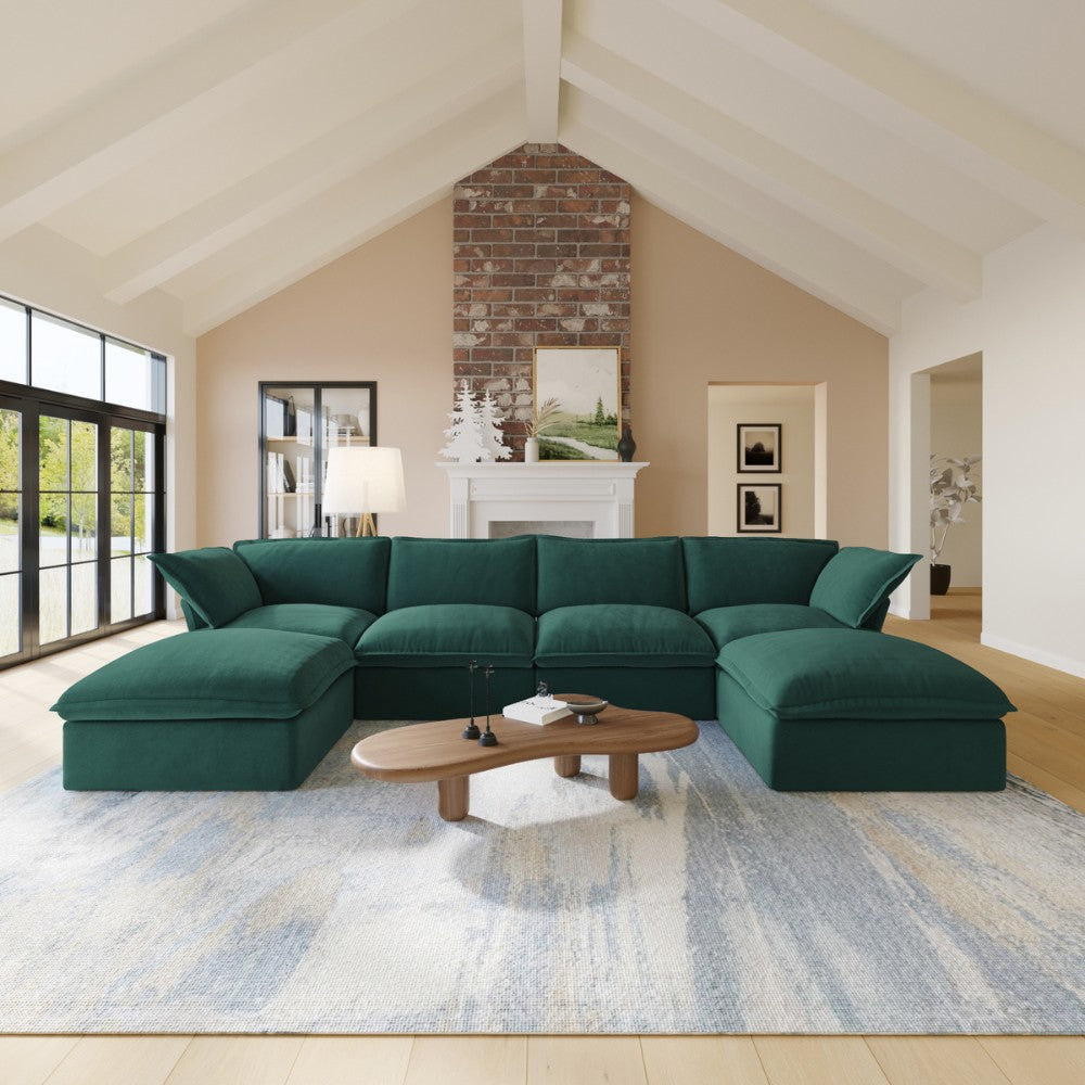 Sabi Modular Boucle Sofa (Green)