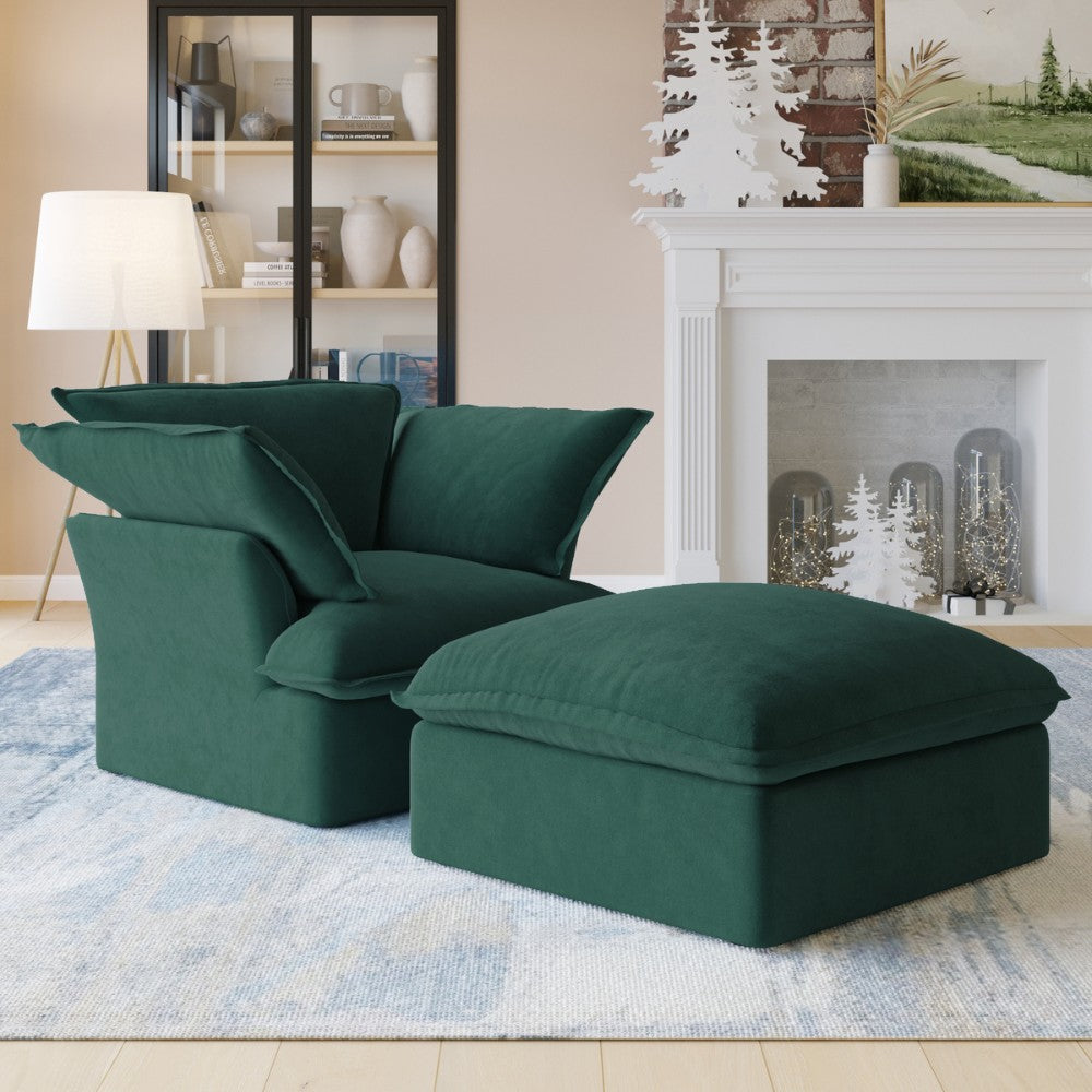 Sabi Modular Boucle Sofa (Green)
