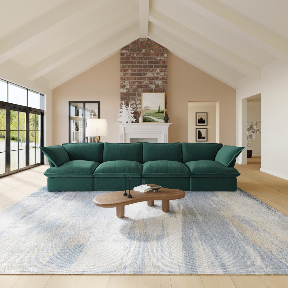Sabi Modular Boucle Sofa (Green)
