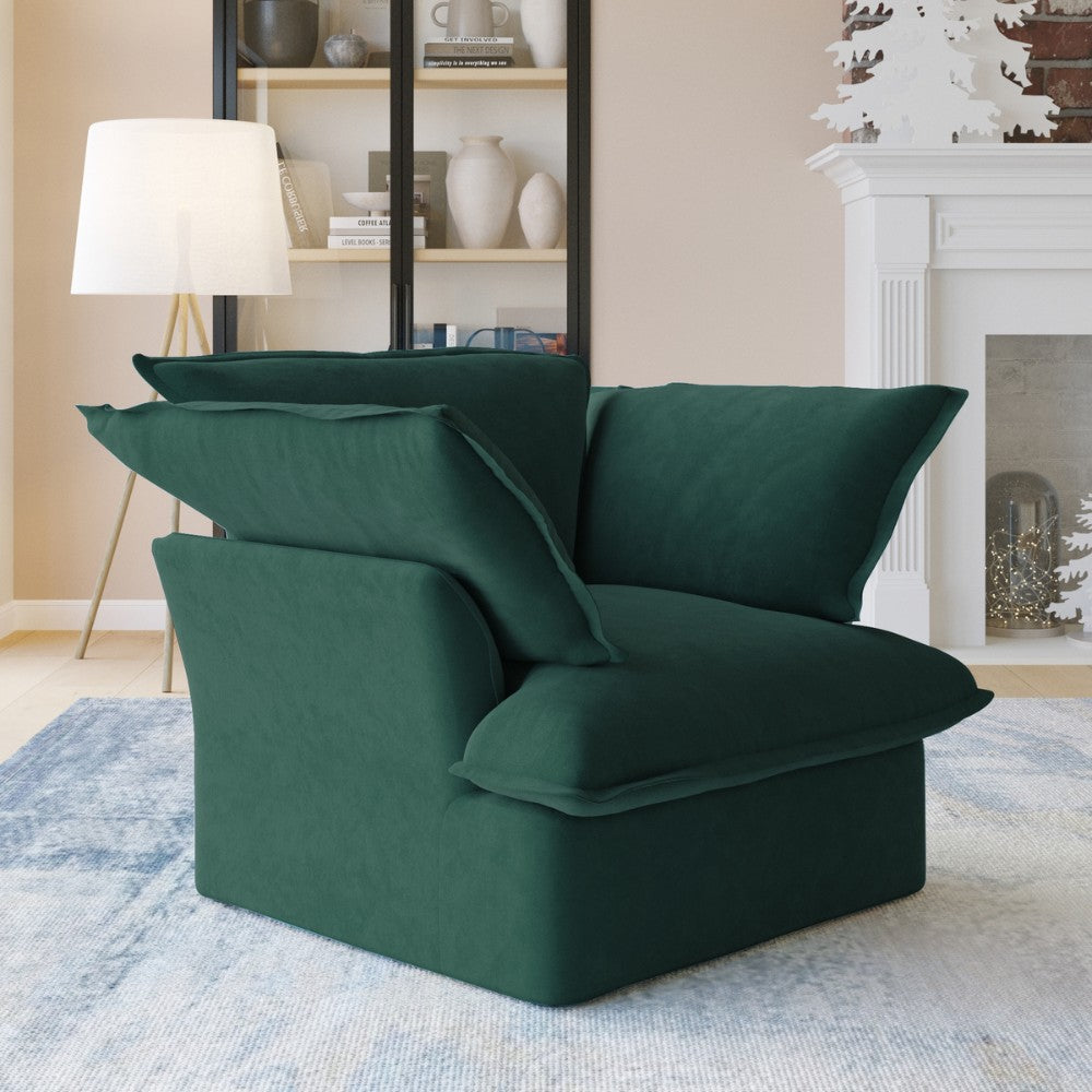 Sabi Modular Boucle Sofa (Green)