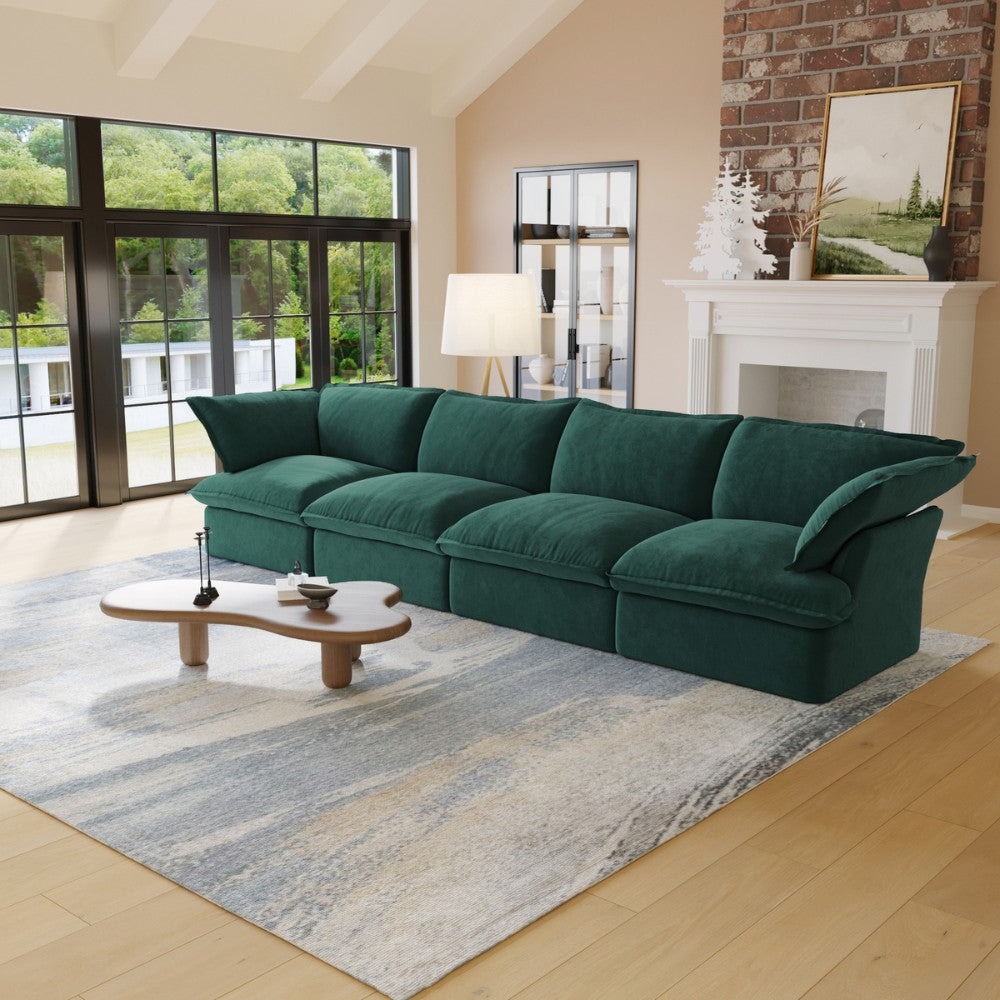 Sabi Modular Boucle Sofa (Green)