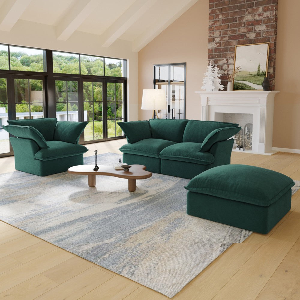Sabi Modular Boucle Sofa (Green)