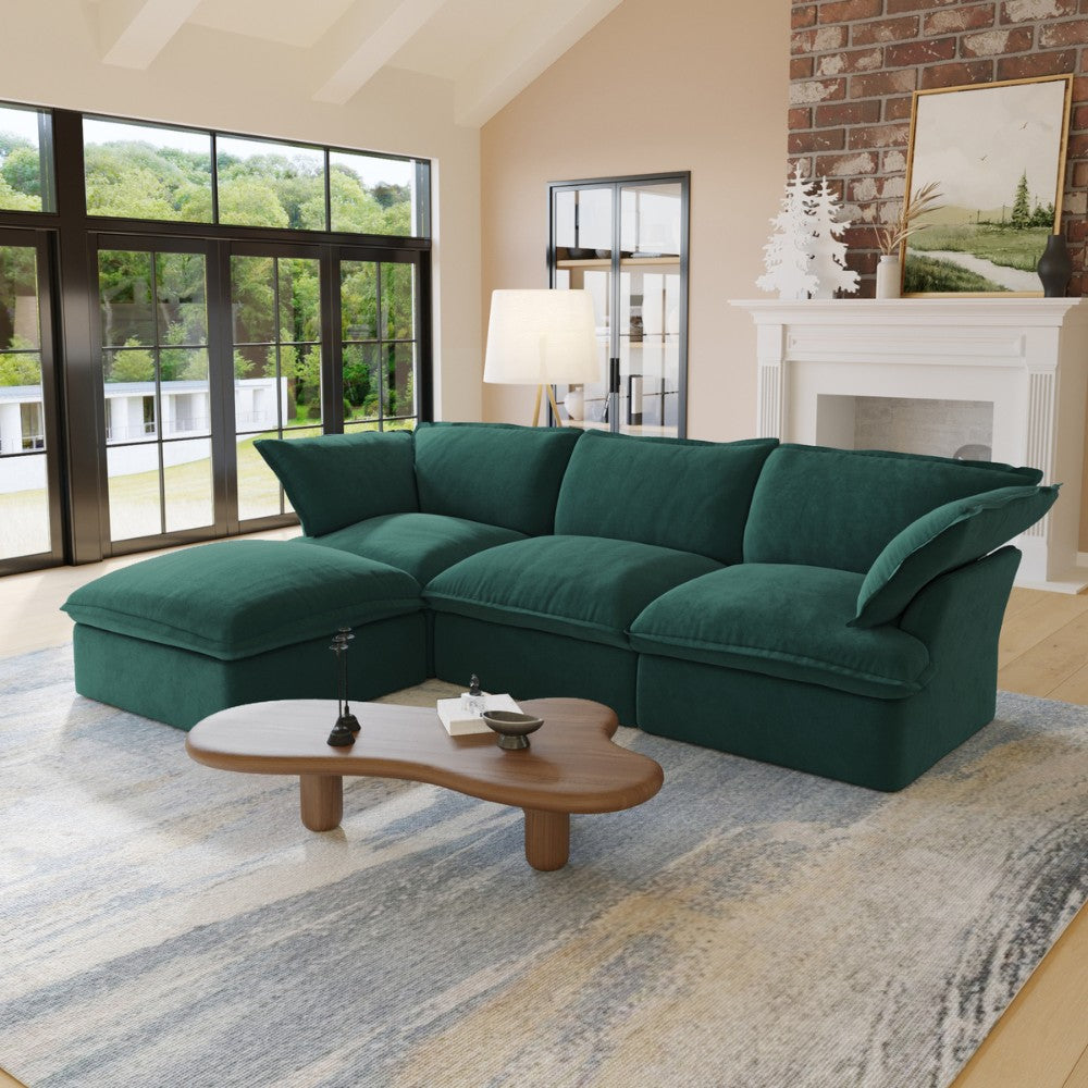 Sabi Modular Boucle Sofa (Green)