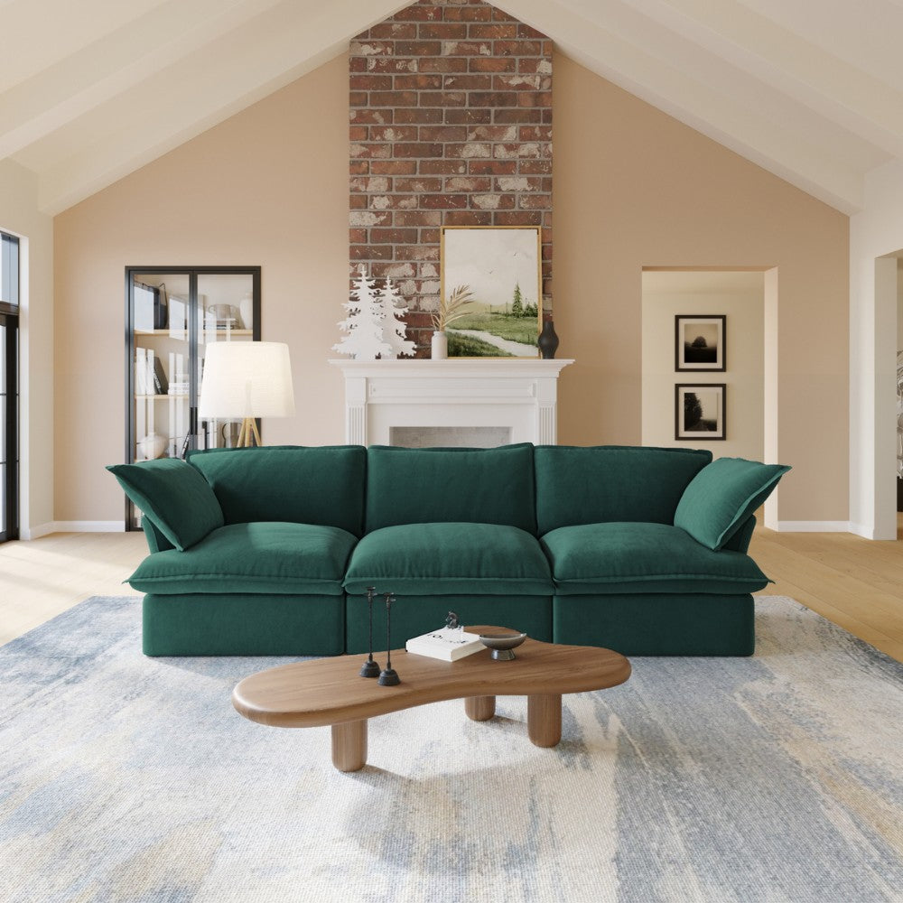 Sabi Modular Boucle Sofa (Green)