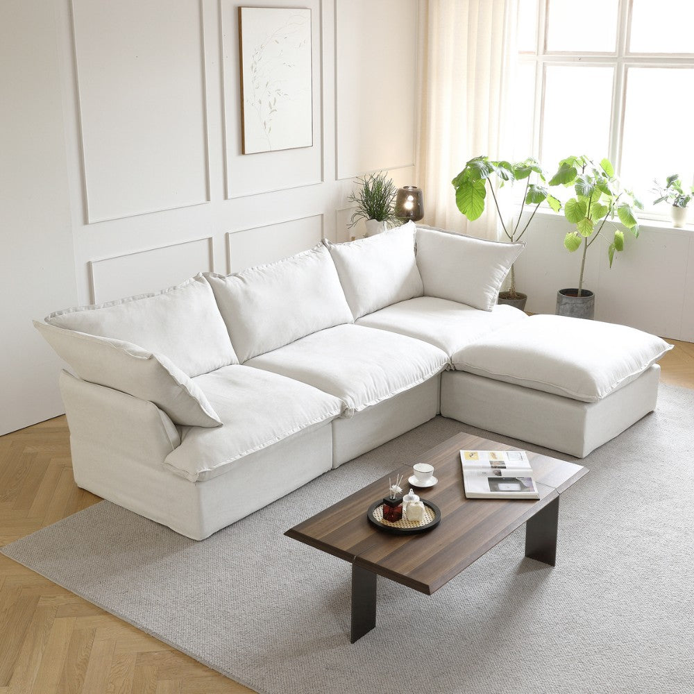 Sabi Modular Boucle Sofa (White)