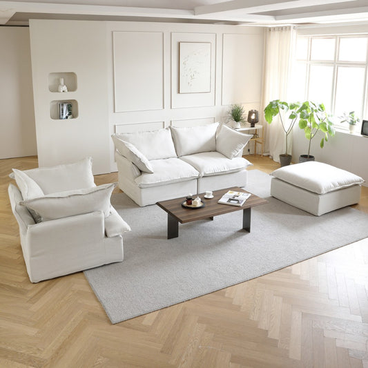 Sabi Modular Boucle Sofa (White)