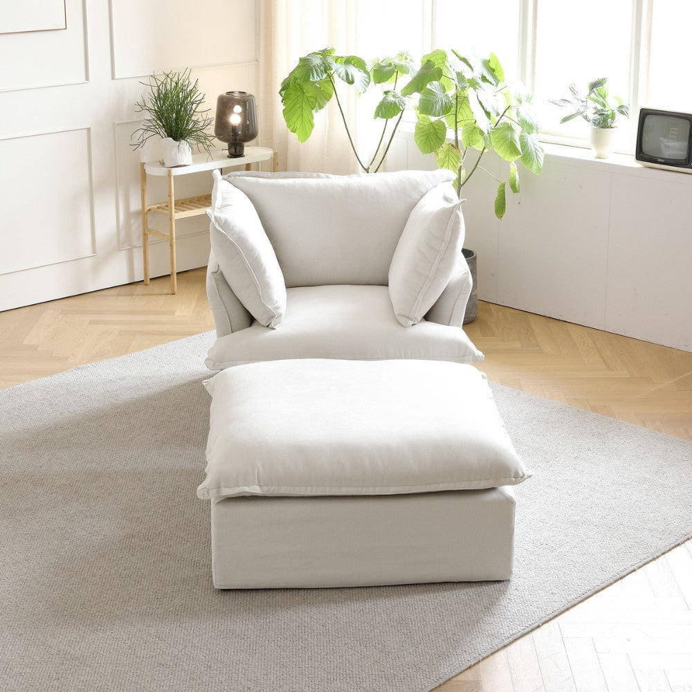 Sabi Modular Boucle Sofa (White)