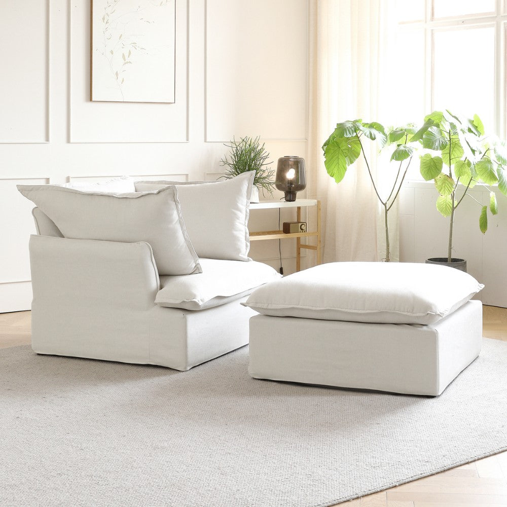 Sabi Modular Boucle Sofa (White)