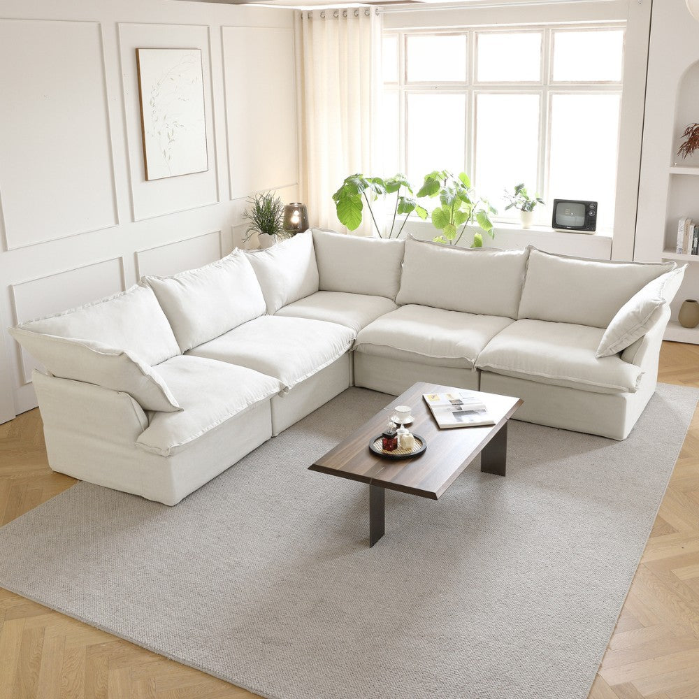 Sabi Modular Boucle Sofa (White)