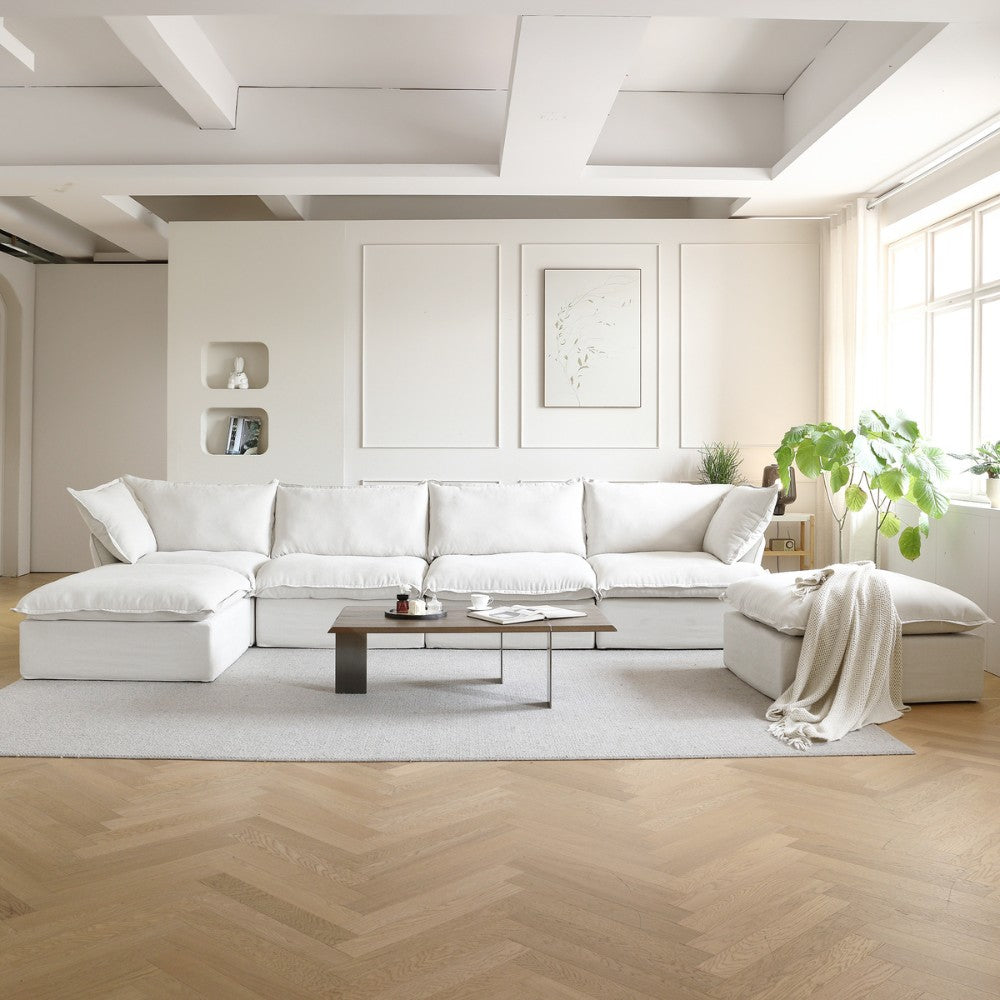 Sabi Modular Boucle Sofa (White)
