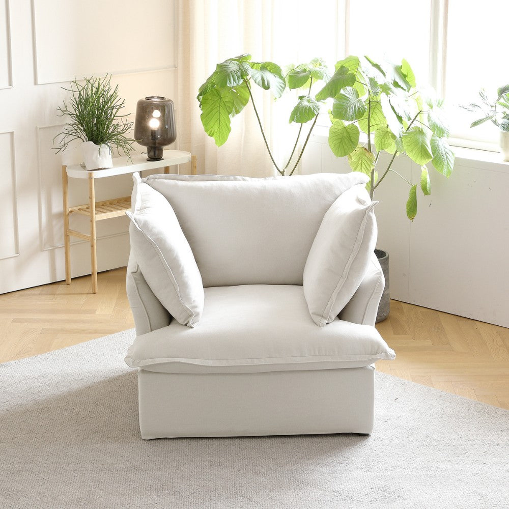 Sabi Modular Boucle Sofa (White)