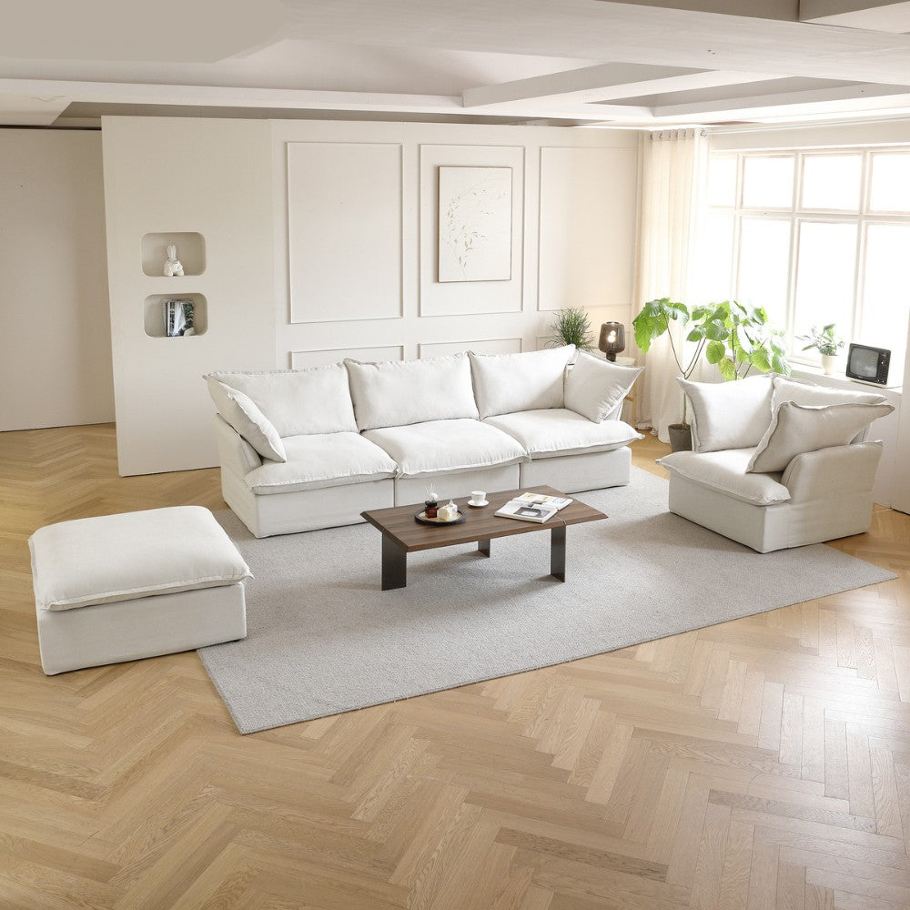 Sabi Modular Boucle Sofa (White)