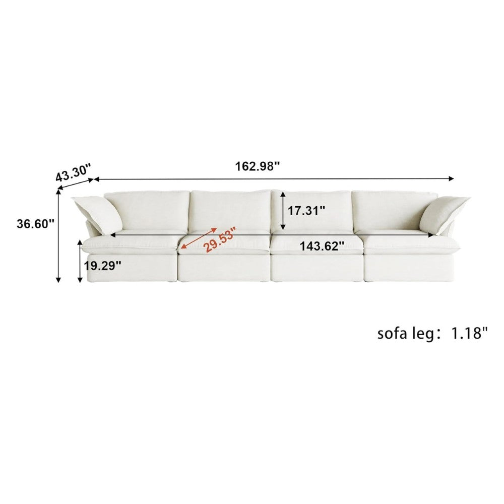 Sabi Modular Boucle Sofa (White)