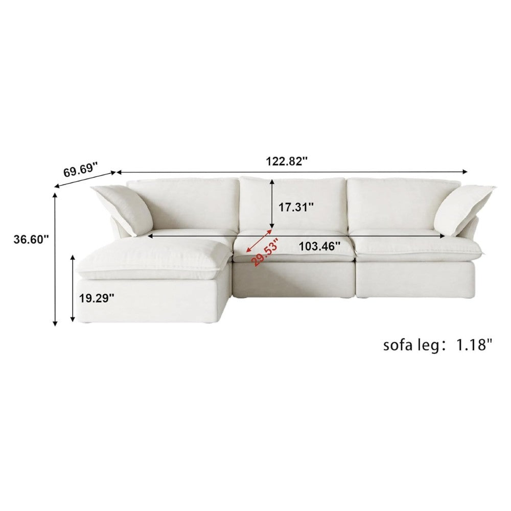 Sabi Modular Boucle Sofa (White)