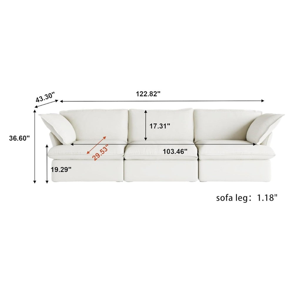 Sabi Modular Boucle Sofa (White)