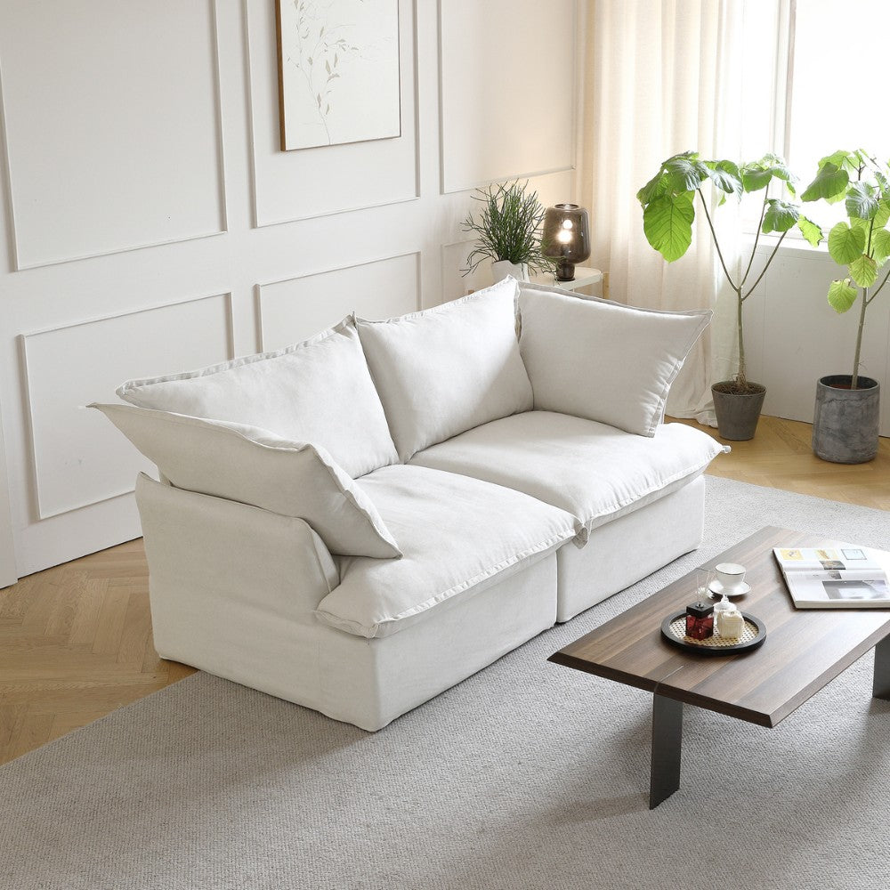 Sabi Modular Boucle Sofa (White)