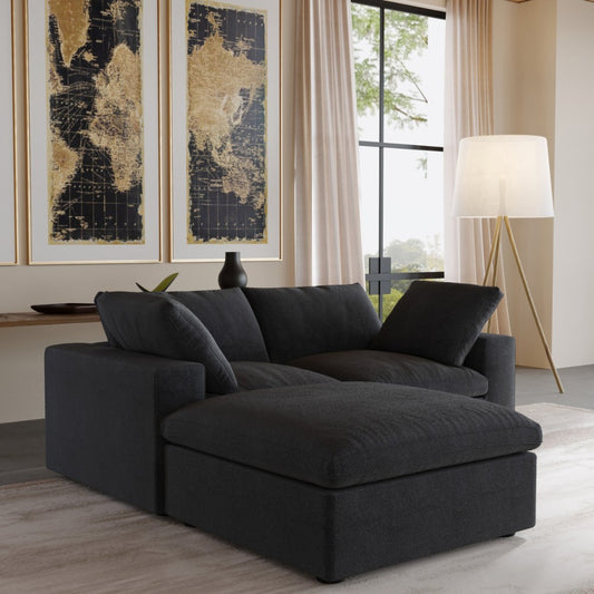 Solace Modular Boucle Sofa (Black)