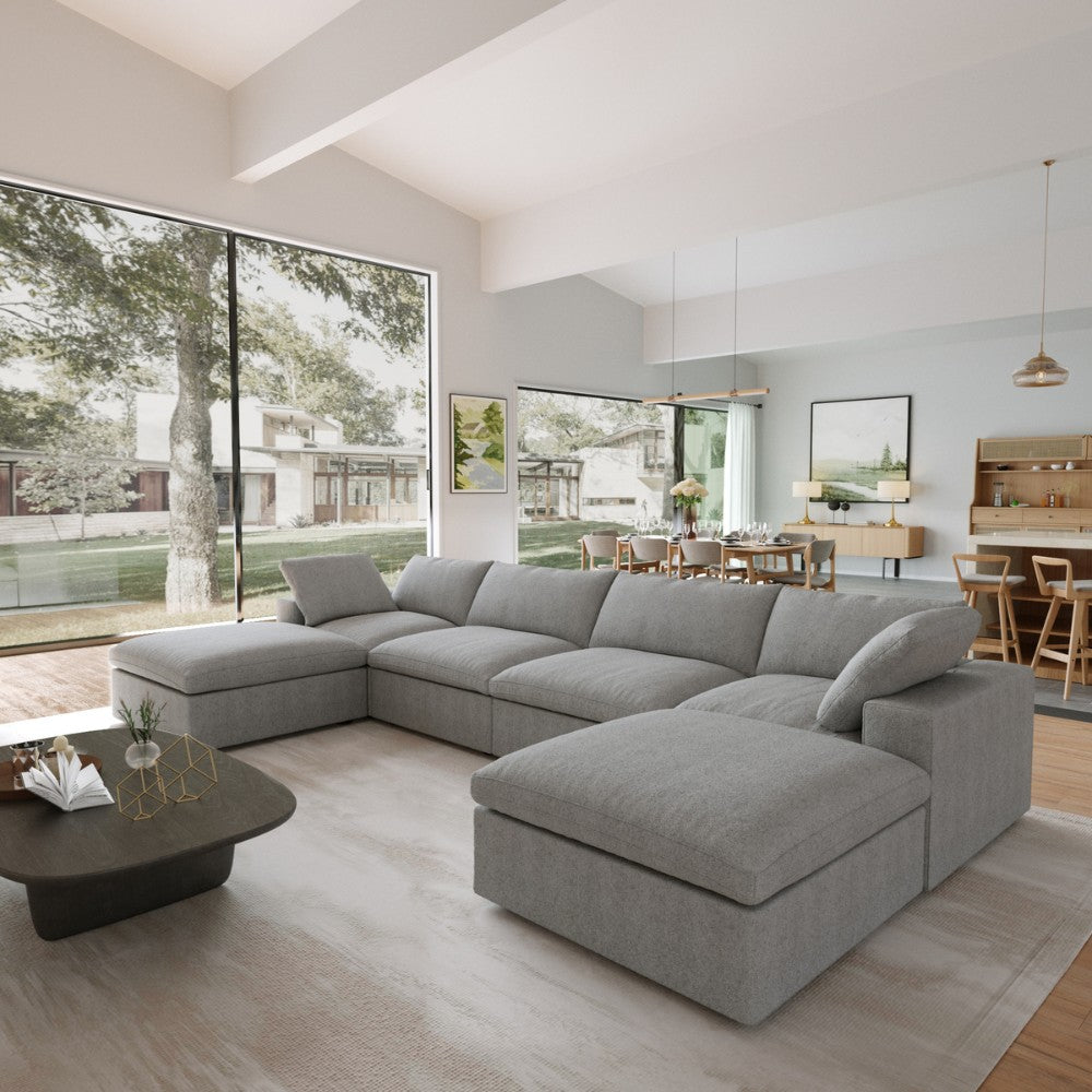 Solace Modular Boucle Sofa (Grey)