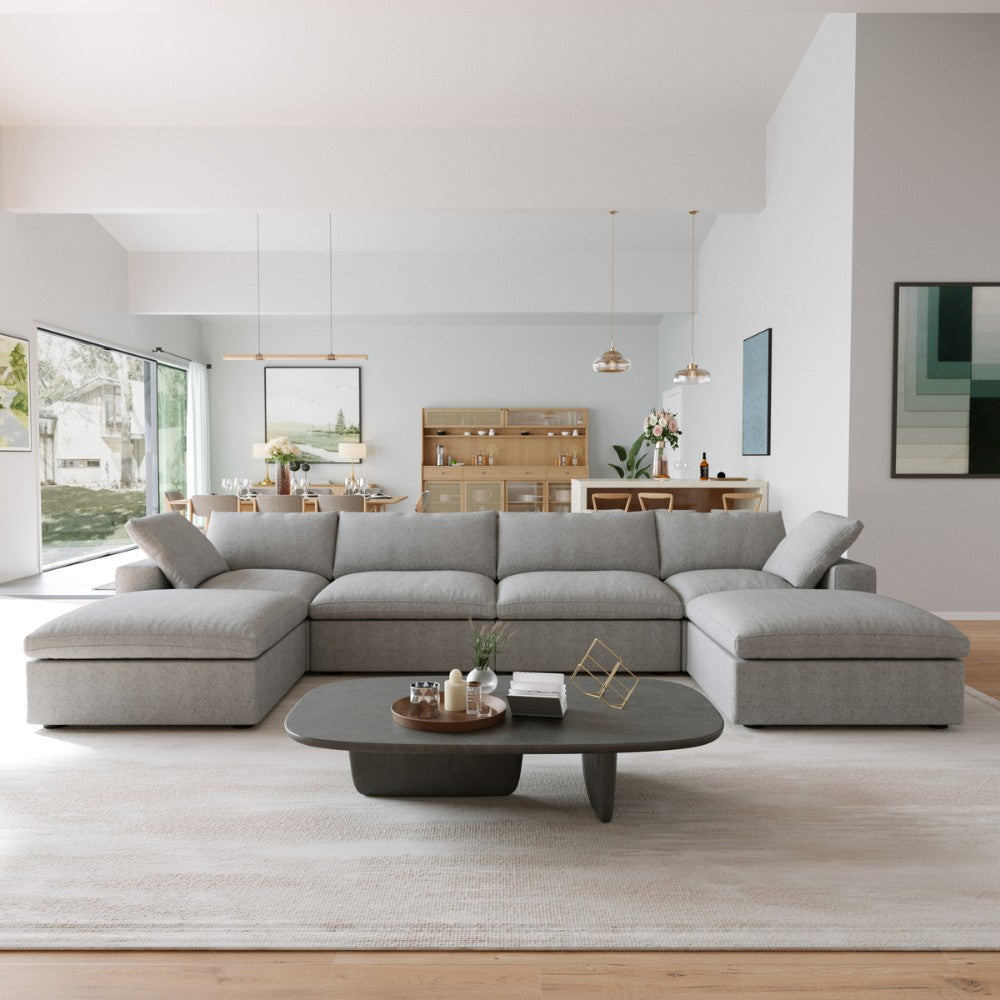 Solace Modular Boucle Sofa (Grey)