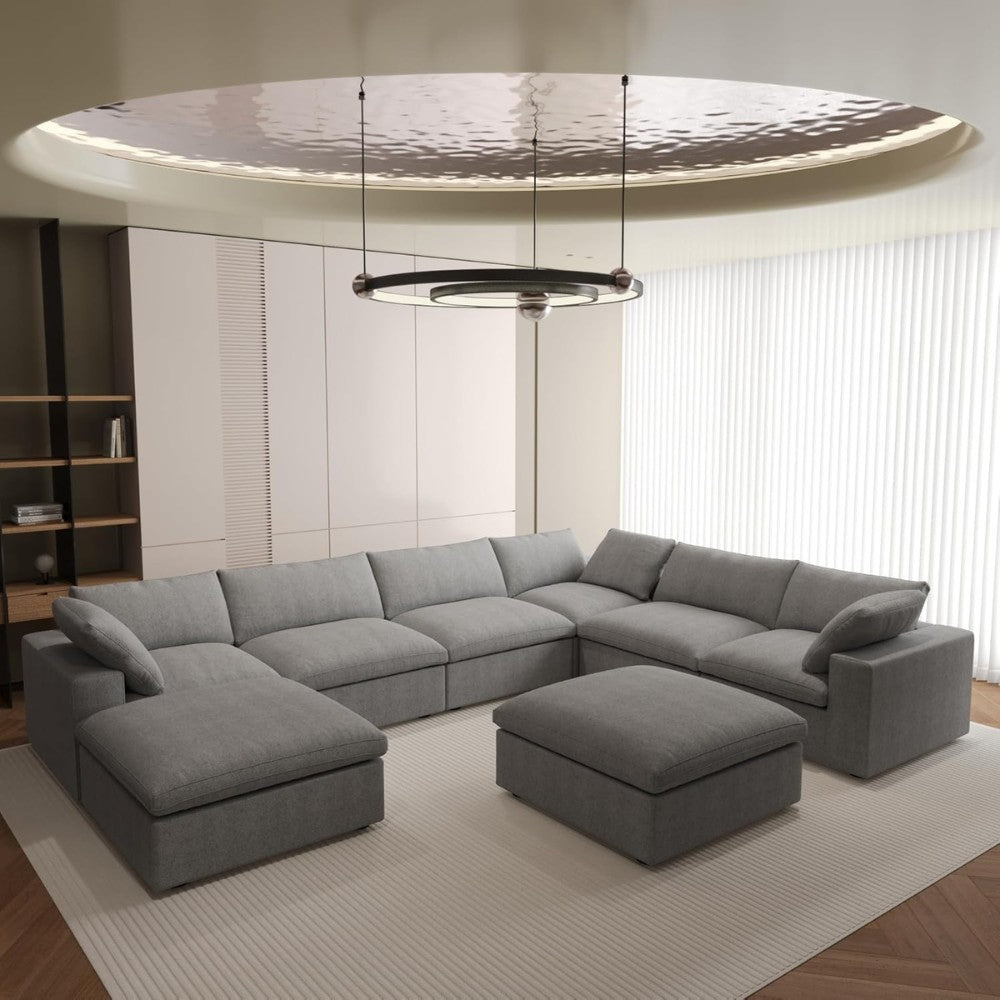 Solace Modular Boucle Sofa (Grey)