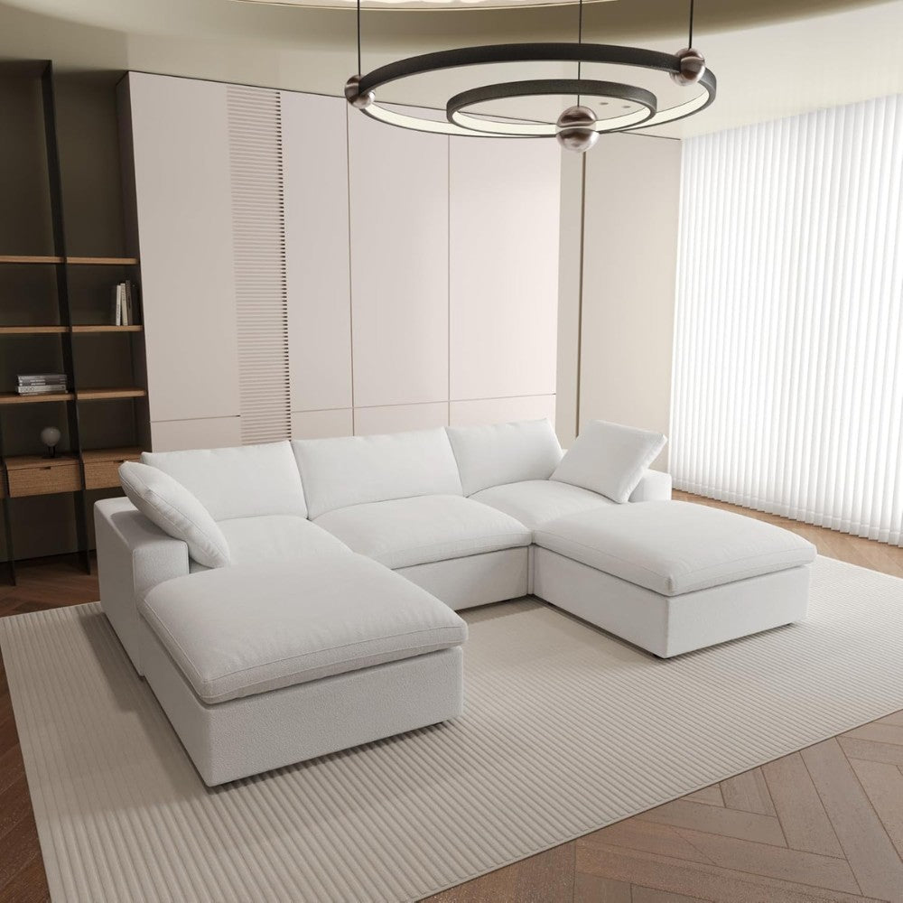 Solace Modular Boucle Sofa (White)