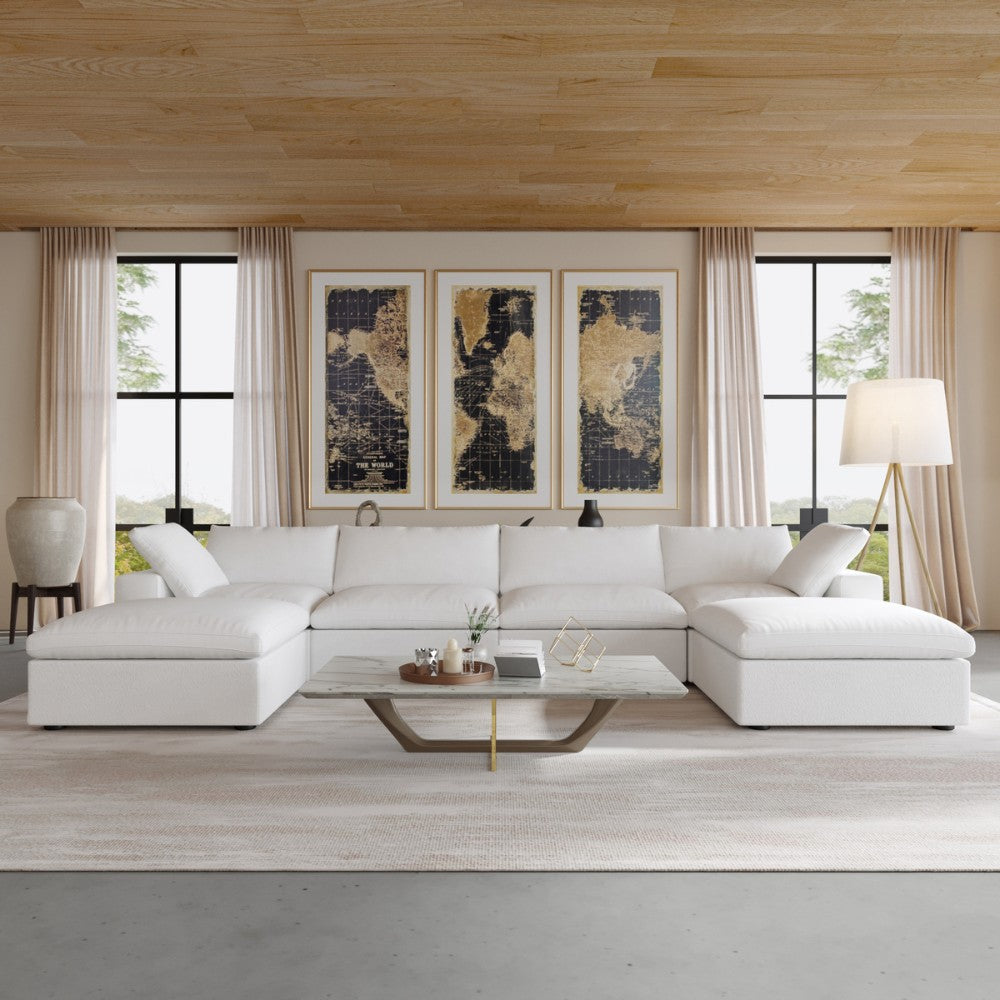Solace Modular Boucle Sofa (White)